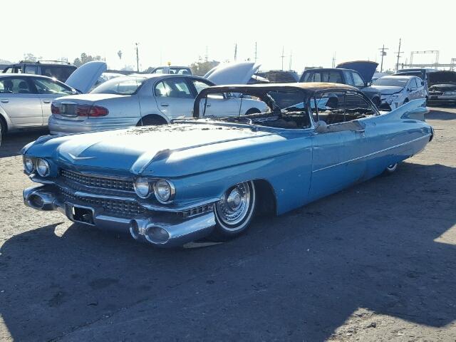 59J032522 - 1959 CADILLAC DEVILLE BLUE photo 2