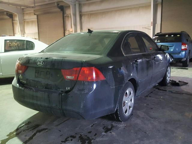 KNAGE228995303595 - 2009 KIA OPTIMA LX BLUE photo 4