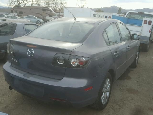 JM1BK32G871763404 - 2007 MAZDA 3 I GRAY photo 4