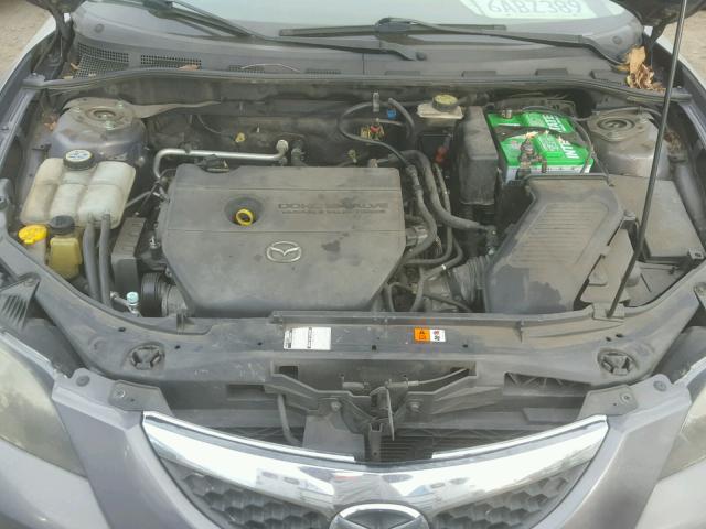 JM1BK32G871763404 - 2007 MAZDA 3 I GRAY photo 7