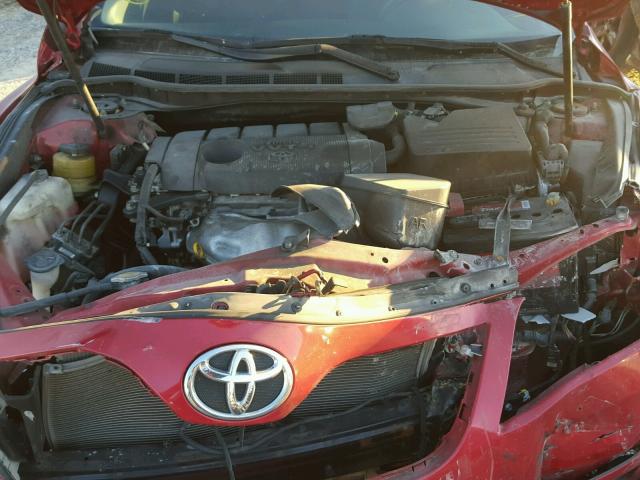 4T1BF3EK8BU679137 - 2011 TOYOTA CAMRY BASE RED photo 7