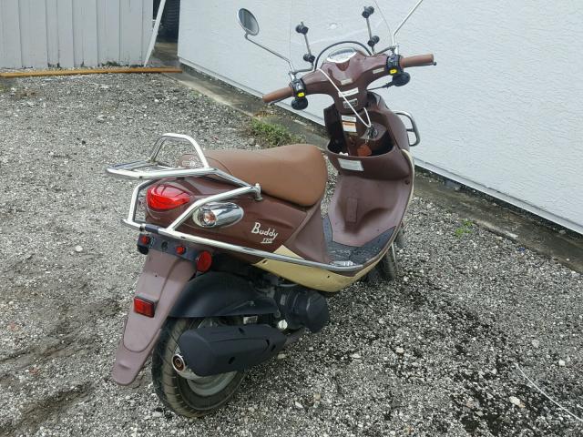 RFVPAC908C1000378 - 2012 GENUINE SCOOTER CO. BUDDY 170I BROWN photo 4