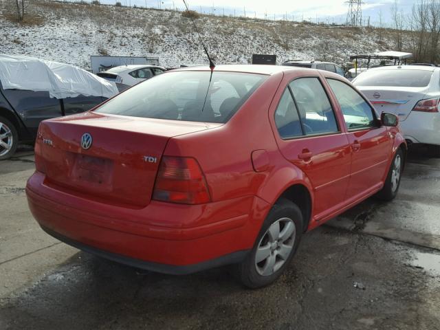 3VWSP69M63M026307 - 2003 VOLKSWAGEN JETTA GLS RED photo 4