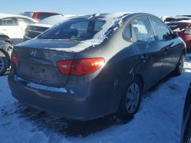 KMHDU46D37U196585 - 2007 HYUNDAI ELANTRA GL GRAY photo 4