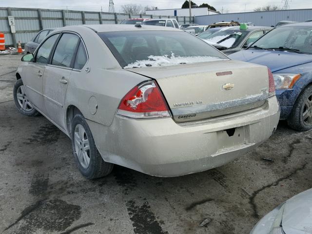 2G1WB58K381335429 - 2008 CHEVROLET IMPALA LS BEIGE photo 3