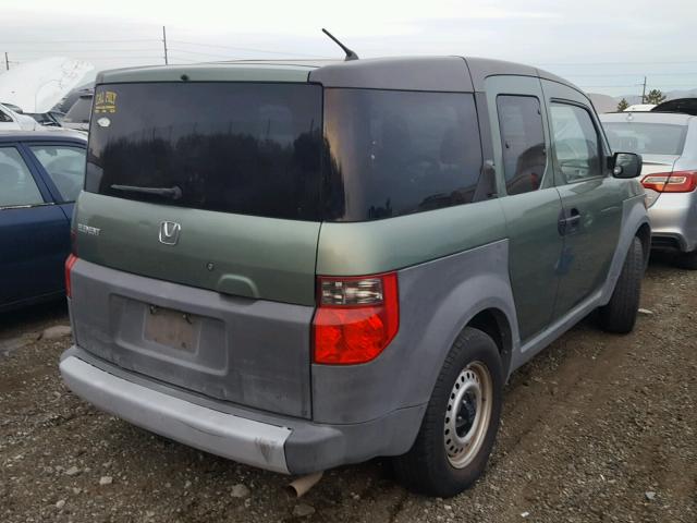 5J6YH28334L024846 - 2004 HONDA ELEMENT LX GREEN photo 4