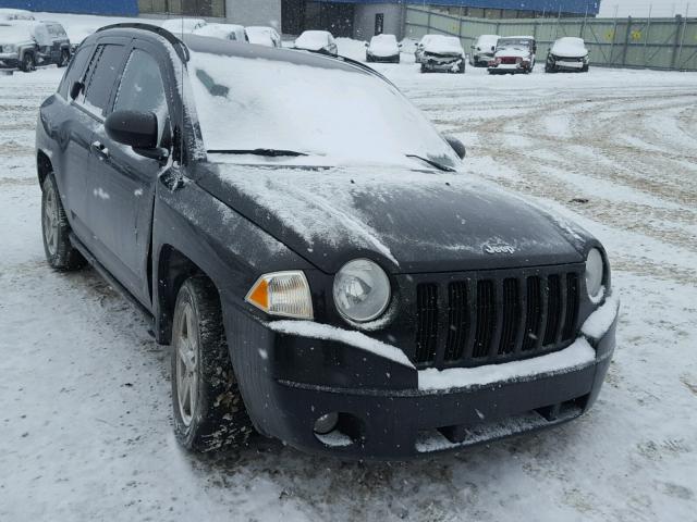 1J8FF47W07D264910 - 2007 JEEP COMPASS BLACK photo 1