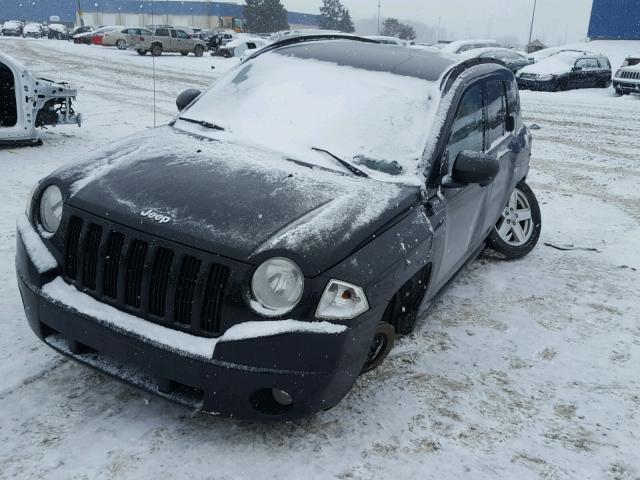 1J8FF47W07D264910 - 2007 JEEP COMPASS BLACK photo 2