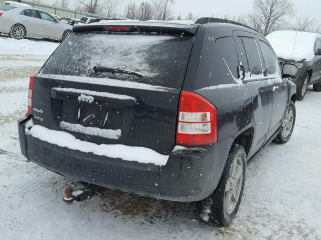 1J8FF47W07D264910 - 2007 JEEP COMPASS BLACK photo 4