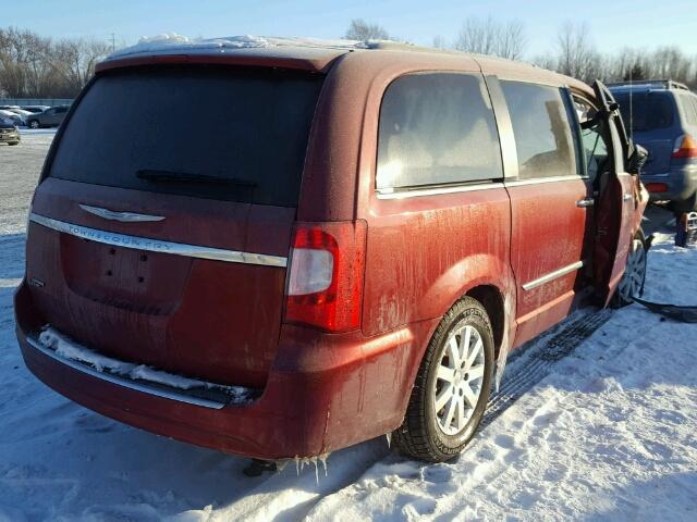 2C4RC1BG4ER467174 - 2014 CHRYSLER TOWN & COU BURGUNDY photo 4