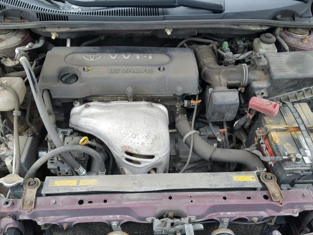 JTKDE167560065750 - 2006 TOYOTA SCION TC MAROON photo 7