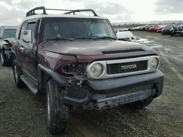 JTEBU11F670004405 - 2007 TOYOTA FJ CRUISER MAROON photo 1