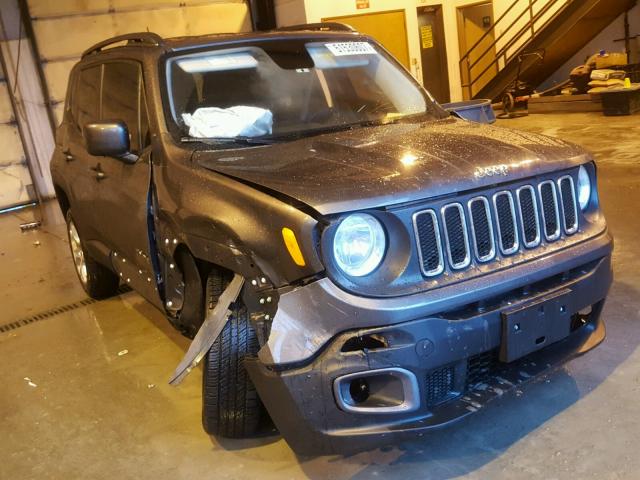 ZACCJBBT1GPD40677 - 2016 JEEP RENEGADE L GRAY photo 1