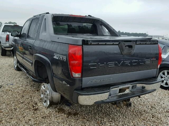 3GNEC12T74G304476 - 2004 CHEVROLET AVALANCHE GRAY photo 3