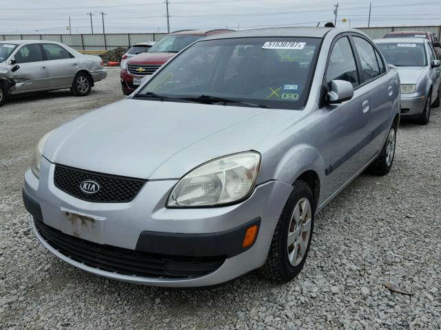 KNADE123176268172 - 2007 KIA RIO BASE SILVER photo 2