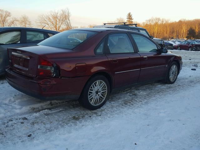 YV1TS91D221278239 - 2002 VOLVO S80 T6 TUR RED photo 4