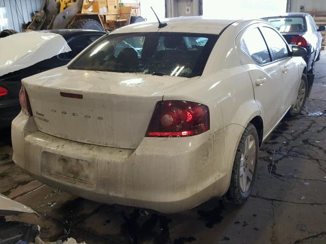 1C3CDZAB5CN192727 - 2012 DODGE AVENGER SE WHITE photo 4