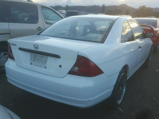 1HGEM21201L073358 - 2001 HONDA CIVIC DX WHITE photo 4