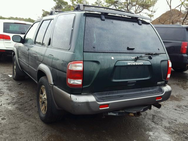 JN8DR07Y31W524927 - 2001 NISSAN PATHFINDER BROWN photo 3