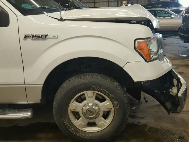 1FTFW1EV5AFB66421 - 2010 FORD F150 SUPER WHITE photo 9