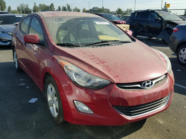 KMHDH4AE7DU942634 - 2013 HYUNDAI ELANTRA GL RED photo 1