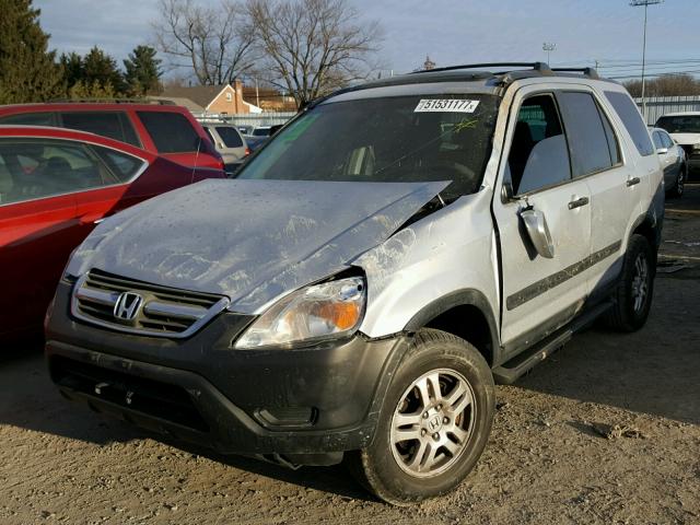 SHSRD78814U201596 - 2004 HONDA CR-V EX SILVER photo 2