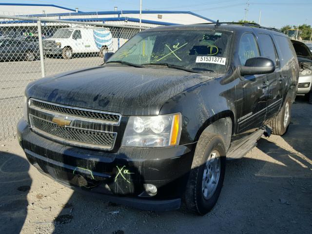 1GNFC26069R272606 - 2009 CHEVROLET SUBURBAN C BLACK photo 2