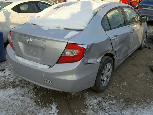 19XFB2F59CE027065 - 2012 HONDA CIVIC LX SILVER photo 4