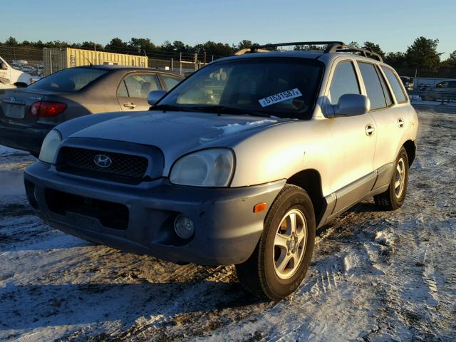 KM8SC73D34U852294 - 2004 HYUNDAI SANTA FE G SILVER photo 2