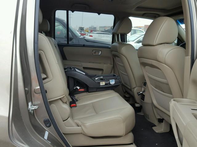 5FNYF48969B039959 - 2009 HONDA PILOT TOUR GOLD photo 6