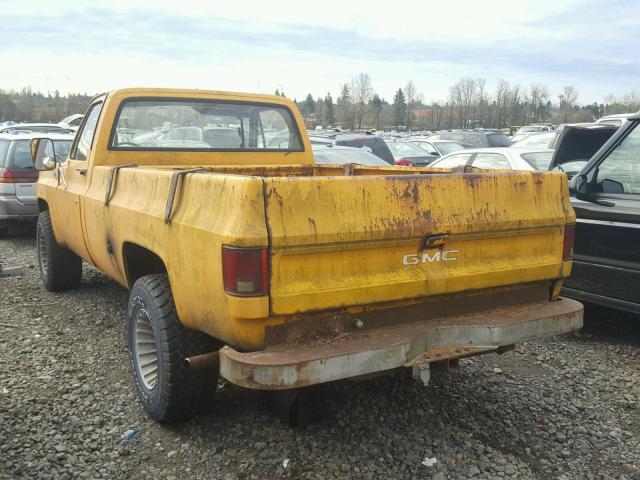 TKU246Z505351 - 1976 GMC PICKUP YELLOW photo 3