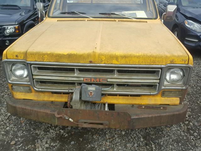 TKU246Z505351 - 1976 GMC PICKUP YELLOW photo 7