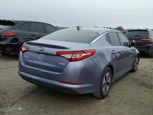 KNAGM4AD5C5025556 - 2012 KIA OPTIMA HYB GRAY photo 4