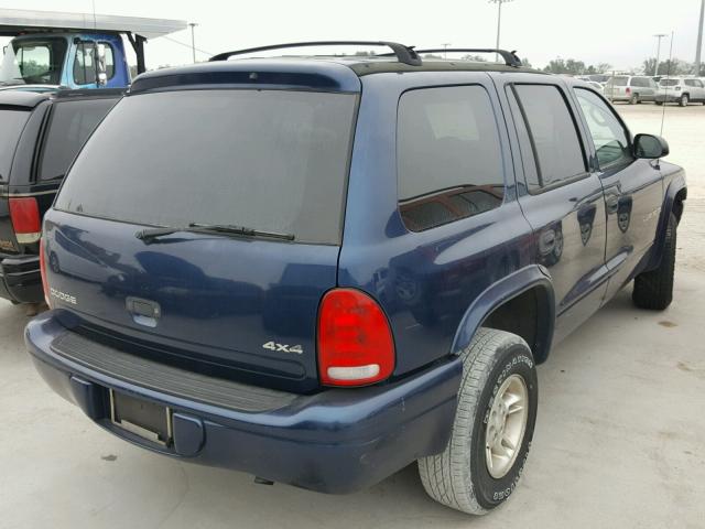 1B4HS28Y9XF653367 - 1999 DODGE DURANGO BLUE photo 4