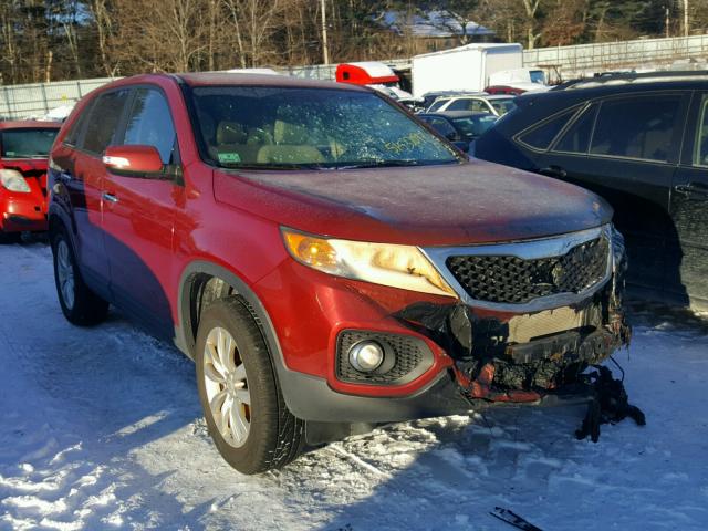 5XYKU3A1XBG011879 - 2011 KIA SORENTO EX RED photo 1