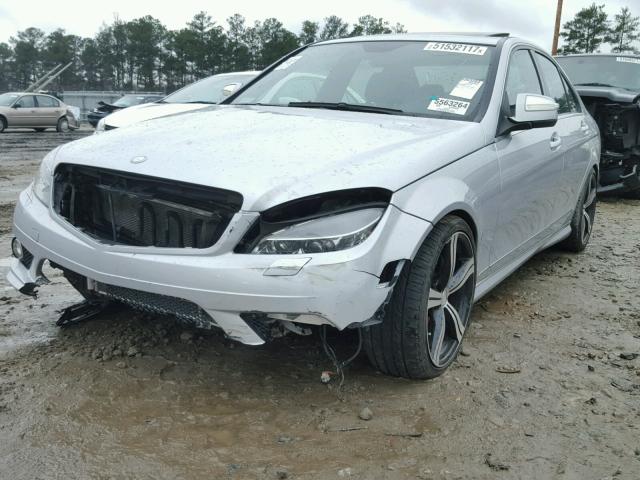 WDDGF56X28F140368 - 2008 MERCEDES-BENZ C 350 SILVER photo 2