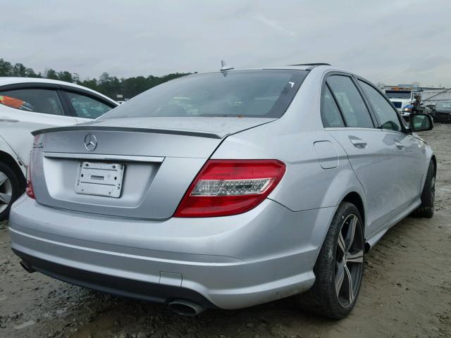 WDDGF56X28F140368 - 2008 MERCEDES-BENZ C 350 SILVER photo 4