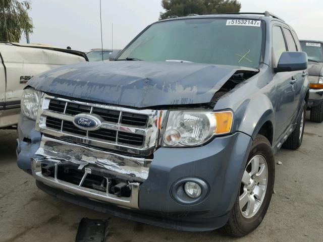 1FMCU0E72CKB13492 - 2012 FORD ESCAPE LIM BLUE photo 2