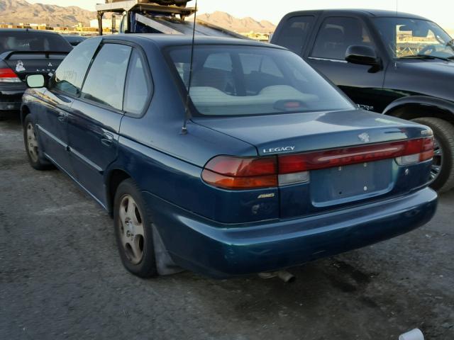 4S3BD4558T7206087 - 1996 SUBARU LEGACY LS GREEN photo 3