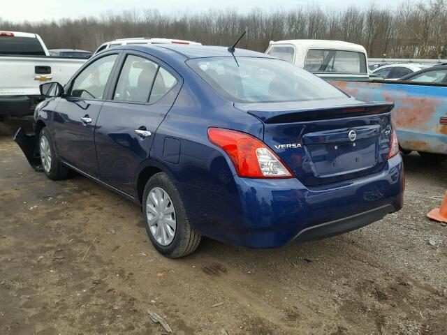 3N1CN7AP7JL817931 - 2018 NISSAN VERSA S BLUE photo 3