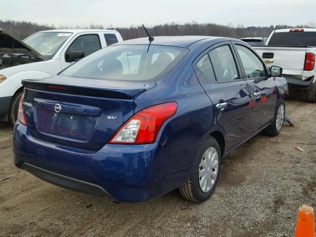 3N1CN7AP7JL817931 - 2018 NISSAN VERSA S BLUE photo 4