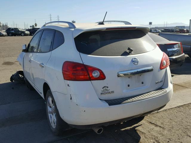 JN8AS5MV9BW261391 - 2011 NISSAN ROGUE S WHITE photo 3