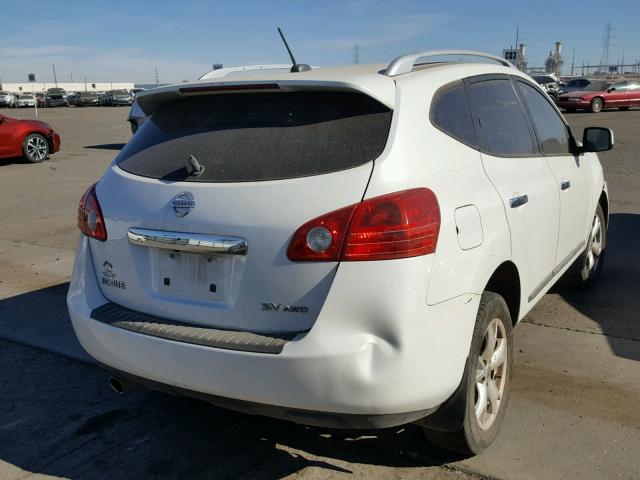 JN8AS5MV9BW261391 - 2011 NISSAN ROGUE S WHITE photo 4