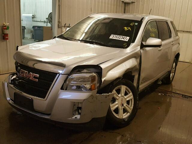 2GKFLVEK4E6199999 - 2014 GMC TERRAIN SL SILVER photo 2