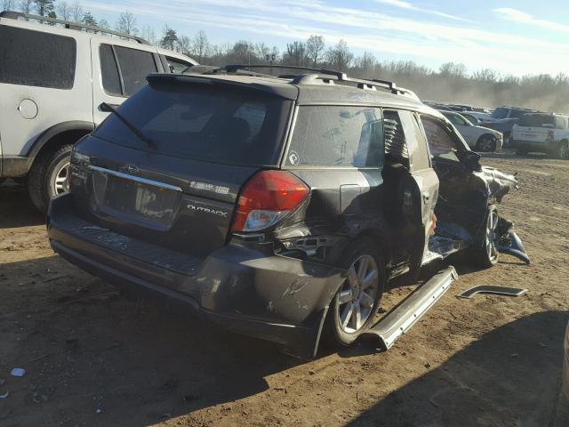 4S4BP62CX87327406 - 2008 SUBARU OUTBACK 2. GREEN photo 4