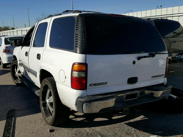 1GNEC13V82R233219 - 2002 CHEVROLET TAHOE C150 WHITE photo 3