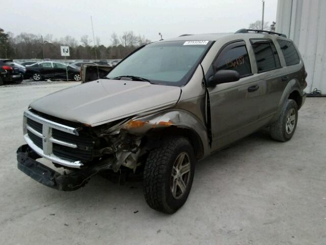 1D4HD48N25F618796 - 2005 DODGE DURANGO SL GOLD photo 2