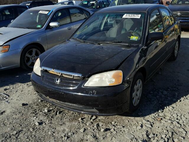 1HGES16591L009421 - 2001 HONDA CIVIC LX BLACK photo 9