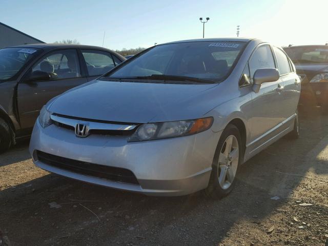 1HGFA16836L085547 - 2006 HONDA CIVIC EX SILVER photo 2