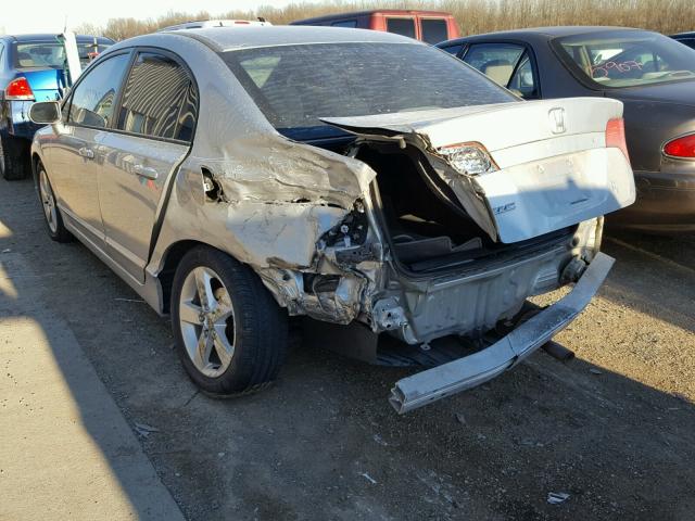 1HGFA16836L085547 - 2006 HONDA CIVIC EX SILVER photo 3